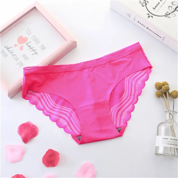 Lace Seamless Shiny Full Satin Hot Sexy Transparent Women Underwear ...