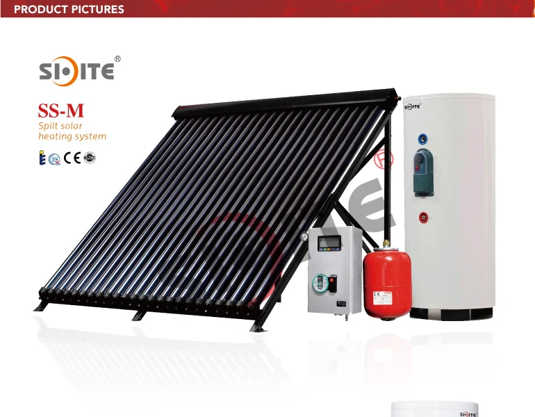 200l Split Onder Druk Heat Pipe Vacuüm Buis Zonneboiler Systeem Buy