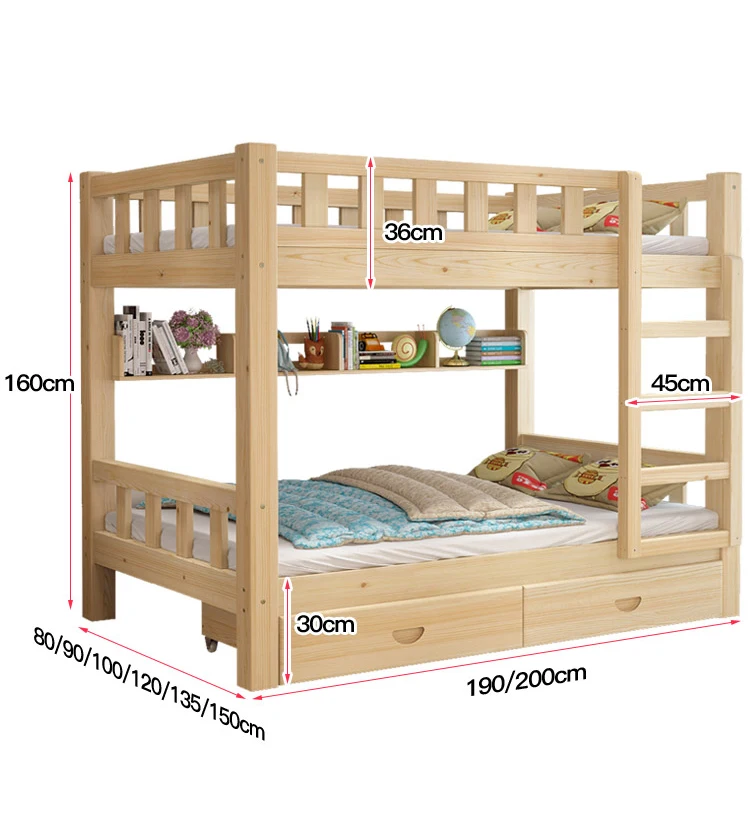 wooden double bunk beds for sale