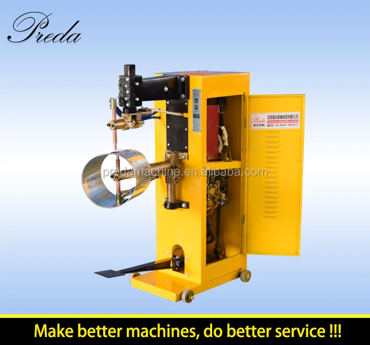 Preda Spot Welder Round Pipe Welding Machine By Foot Control With High