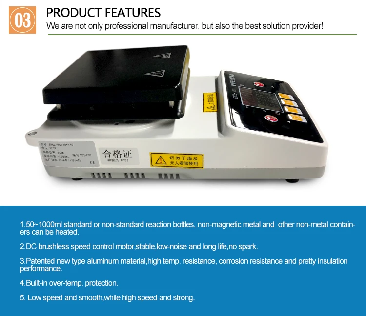 ZNCL-BS Series Lab Digital Magnetic Stirrer Hotplate For Laboratory Apparatus  (maximum heating temperature up to 300C)