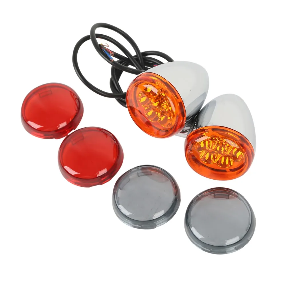 Lentille orange chrom/ée Harley Sportster Clignotant arri/ère pour Harley Davidson XL883 XL1200 Sportster 92-up