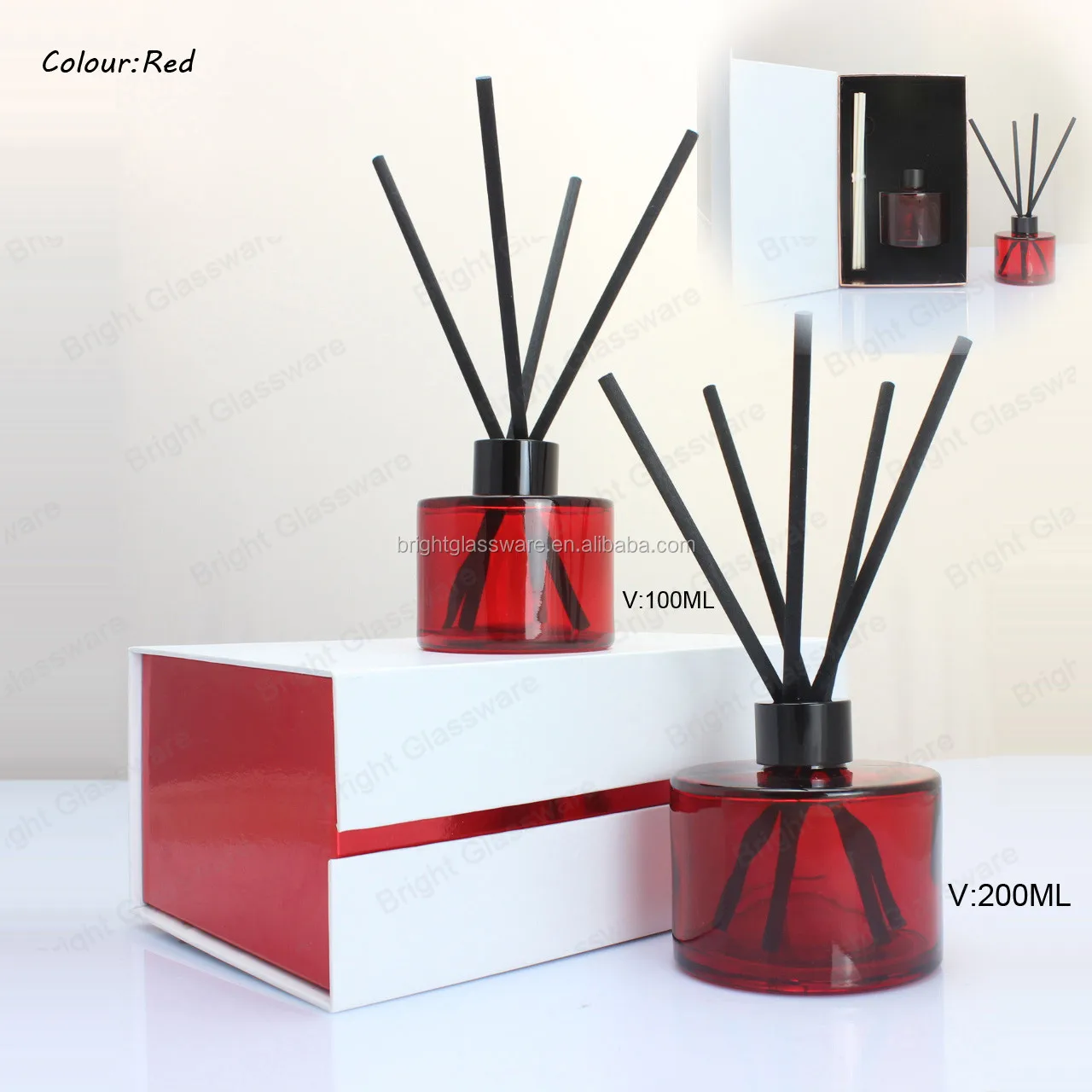Hot Sale 120ml Round Reed Diffuser Bottles With Diffuser Reeds And