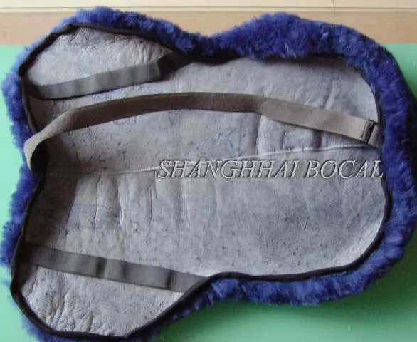 Easy put on dense Lambskin horse Saddle Pads
