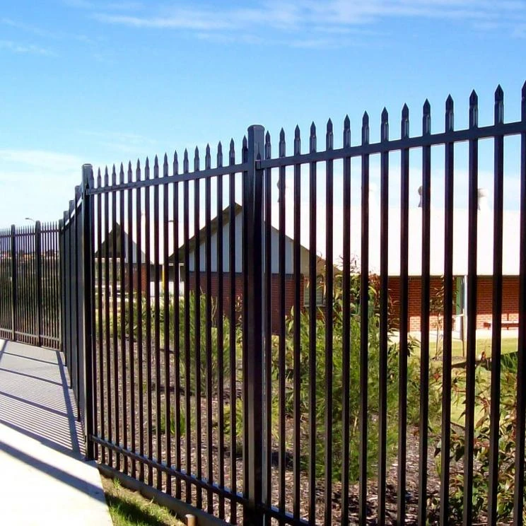 Decorative Security Ornamental Steel Galvanized Wrought Iron Fence