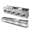 Complete Set Stainless Steel 700 Counter Top Series /Chinese Commercial Electric Gas Cooking Range Machine For Sale