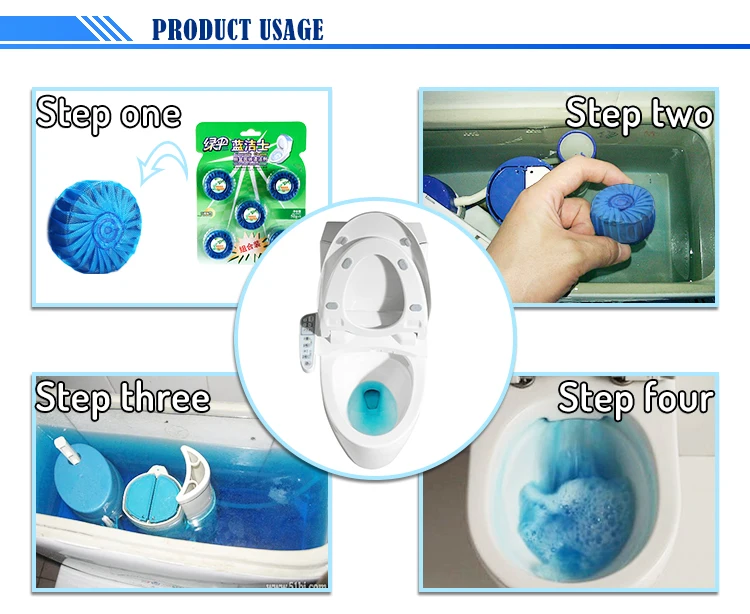 50g * 2 Colored Toilet Bowl Cleaner Balls Brands Without Heavy Metal