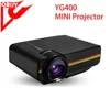 YG400 LCD Portable Mini Projector 1000 lumens 800 x 480 Pixels 1080P Project Home Theater Movie for Video Games Media Player