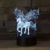 3D Optical Illusion 7 Colors Changeable Fancy Acrylic LED Night Lights For Children