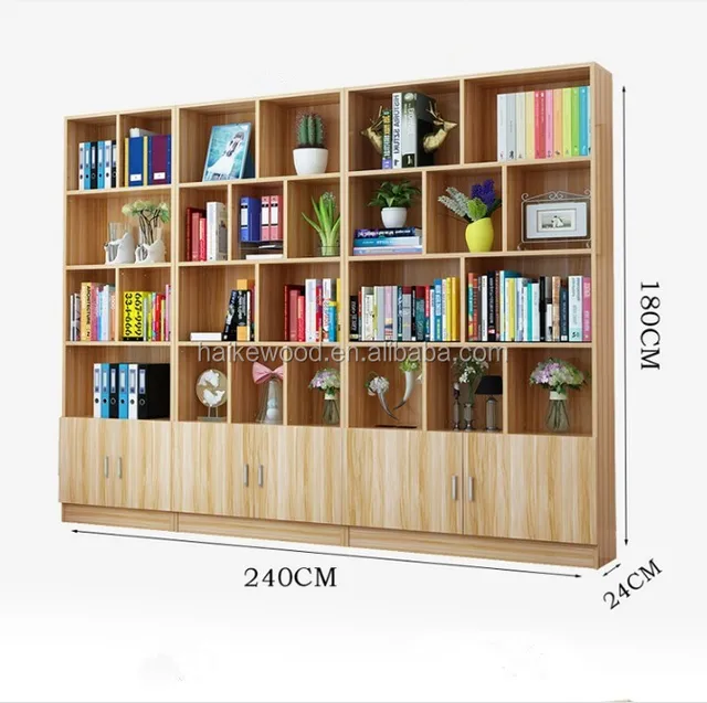 Bedroom Cheap Melamine Particle Board Bookshelf Wooden Bookcase