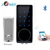 Hotel Management Mobile APP Cylinder Electronic Bluetooth Door Lock with RFID, Password