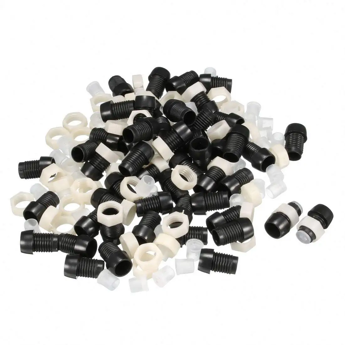 uxcell 50pcs 5mm LED Lamp Holder Light Bulb Socket Plastic Chrome Plated for Light-Emitting Diode Lighting