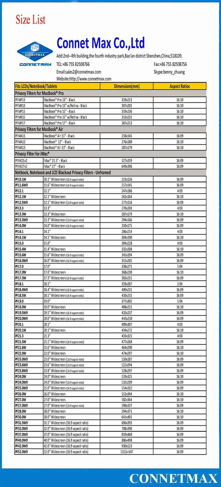 32 to 9 ratio lcd panel pricelist