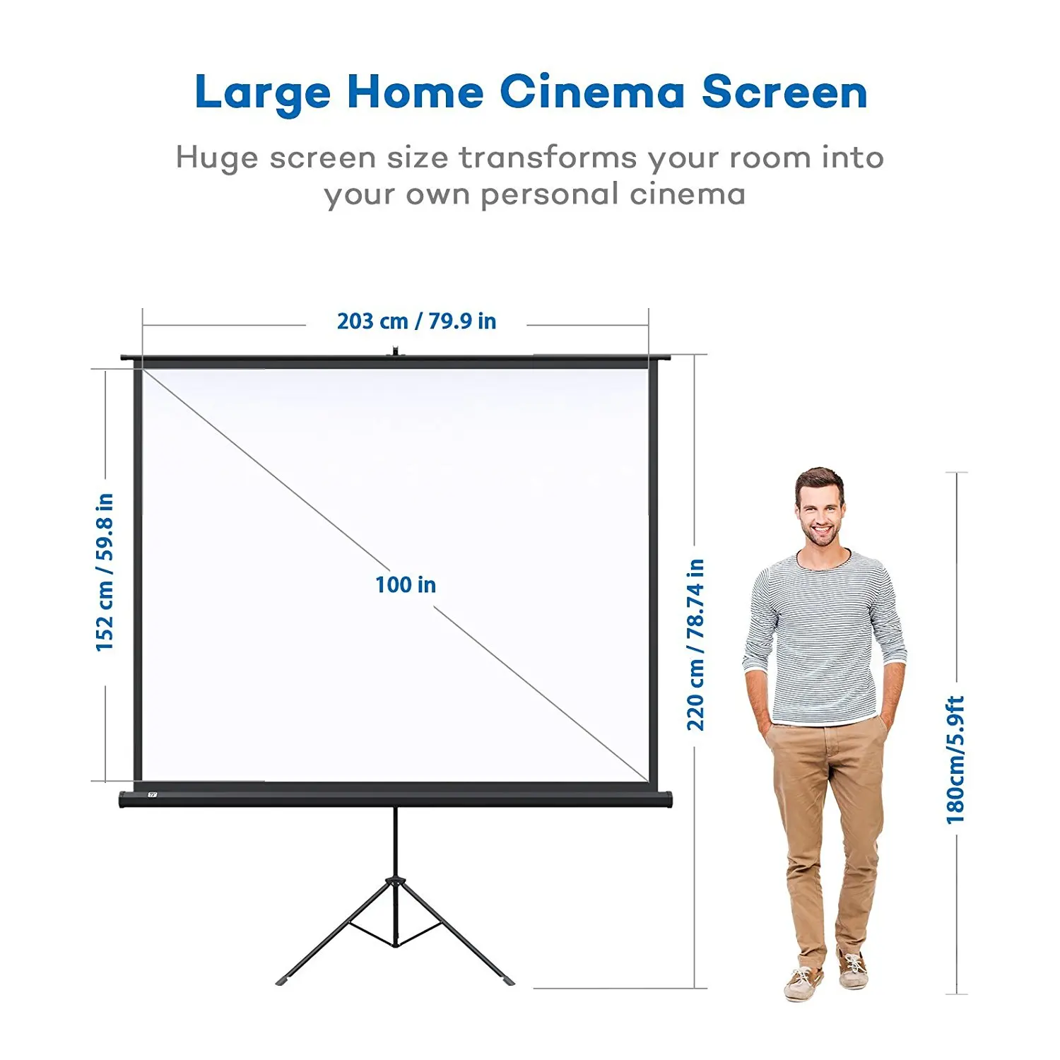 100 inch projector screen stand only