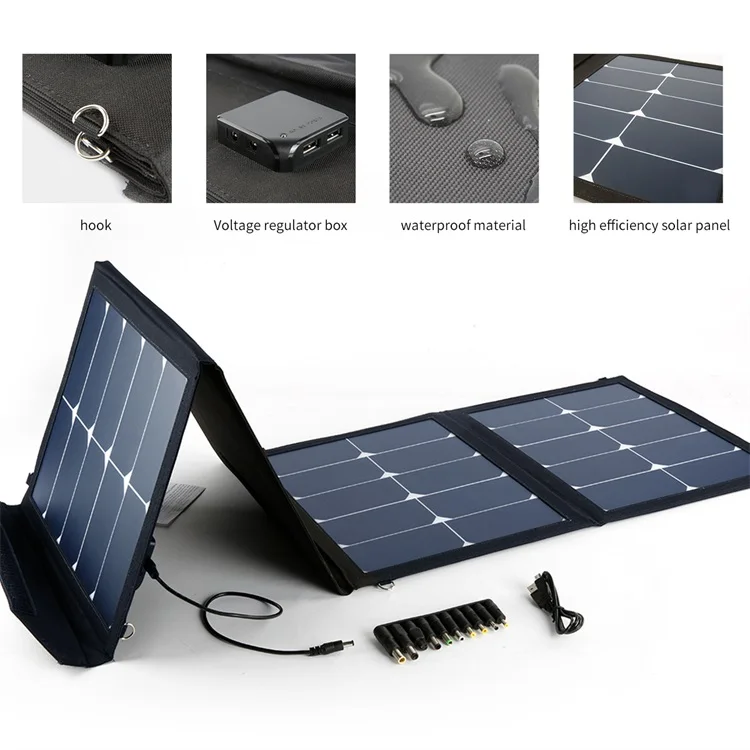 Sungzu Portable Electric Solar Panel Mobile Charger 65W, View Solar