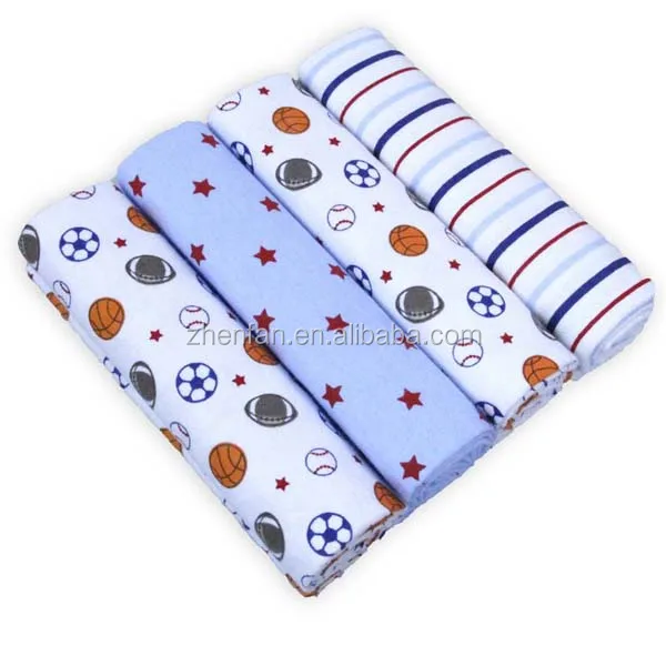 76*76cm 100% Cotton 4 Pack Flannel Receiving Blanket For Baby - Buy ...