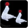 2017 easter decoration acrylic sea lion sculpture acrylic led christmas figures