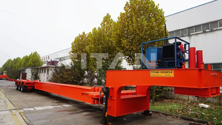 TITAN 8 Axle Telescopic Extendable Lowbed Trailer