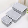 A7018 plastic storage basket with 3 pcs