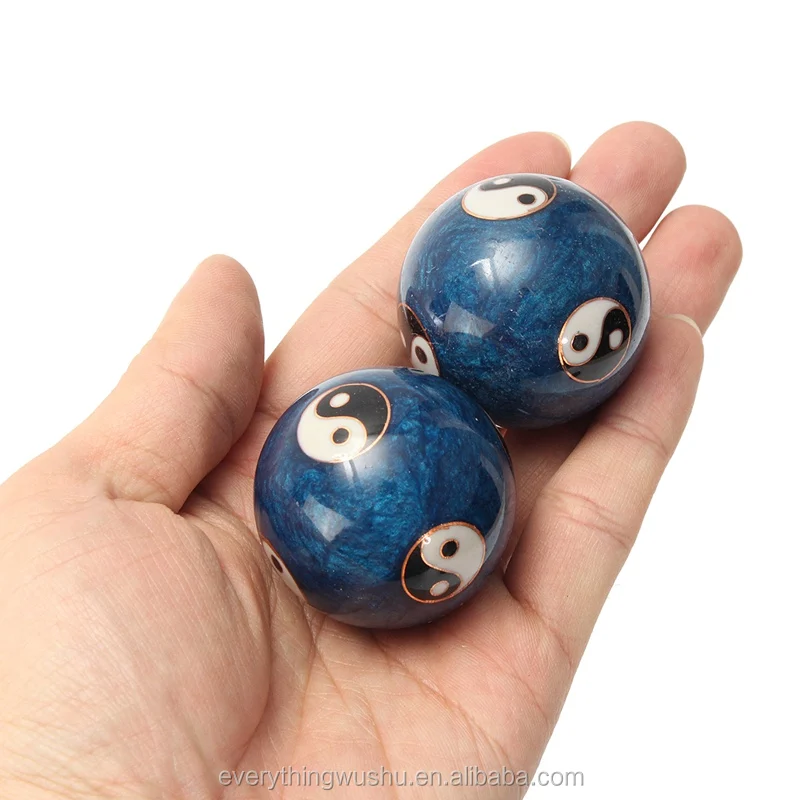 Cloisonne Health Exercise Stress Baoding Balls Yin Yang Fitness Handball Therapy Fitness