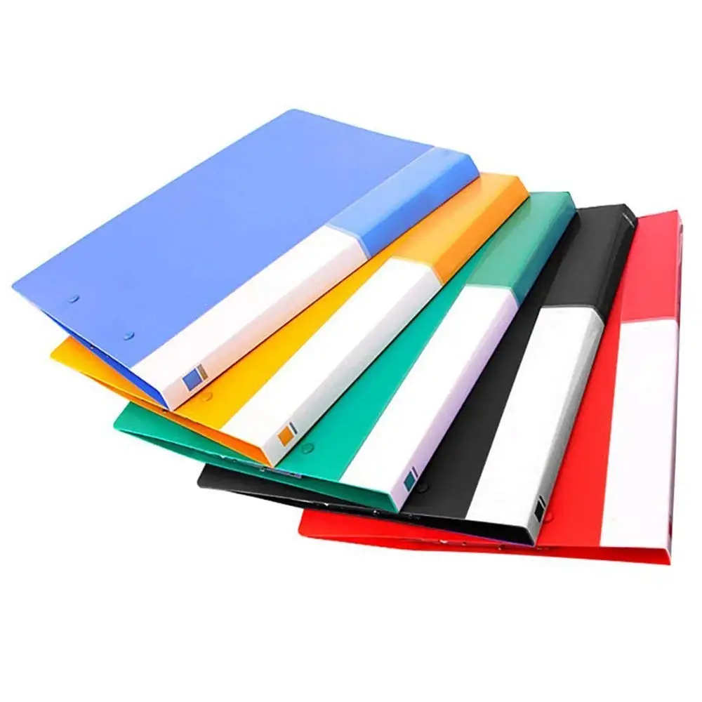 Blue Double Strong Clips File Folder Commercial or School Documents File Folder For Letter Size or A4 Size Punchless Binder 100 Sheet Capacity Office Project Folder