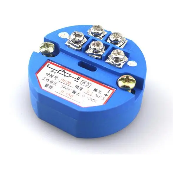 10 x Blue PT100 Temperature Sensor Transmitter 50°C to 100°C 0-10V Output