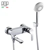 Single handle brass wall mounted bath faucet and shower mixer taps