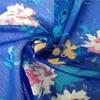100%polyester printed chiffon bubble crepe fabric for women dress