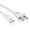 cable SPT-2 18/3 power cord 2 Prong Power Cord Figure 8 Shotgun Connector AC Power Cable Wire PS4 Apple TV