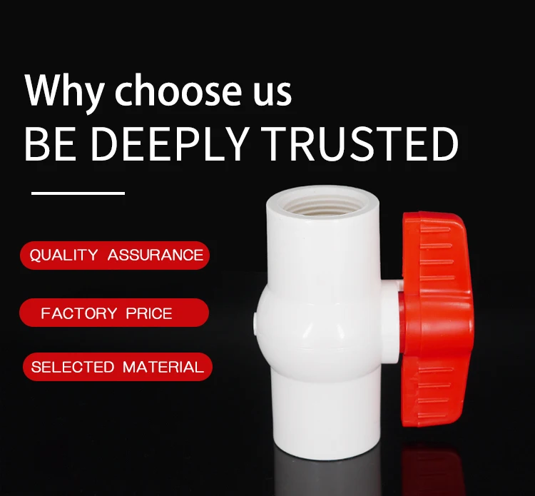 High pressure PVC Double Union Ball Valve / Pipe Fitting