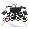 iWord professional roll up silicone drum kits easy to carry electric drum