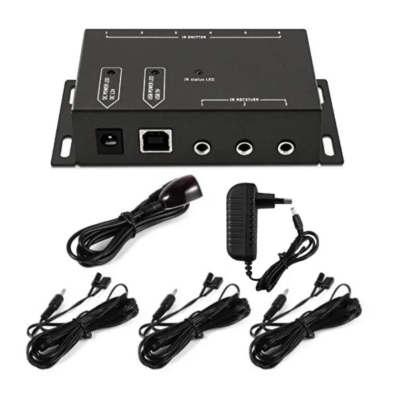 Free Ship Ir Remote Control Extender 6 Emitters 1 Receiver System Kit