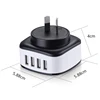 All in one saa ce universal multi plug adapter 4 port travel international plug adapter