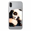Creative Panda Pattern Clear TPU Mobile Phone Case For iPhone 11