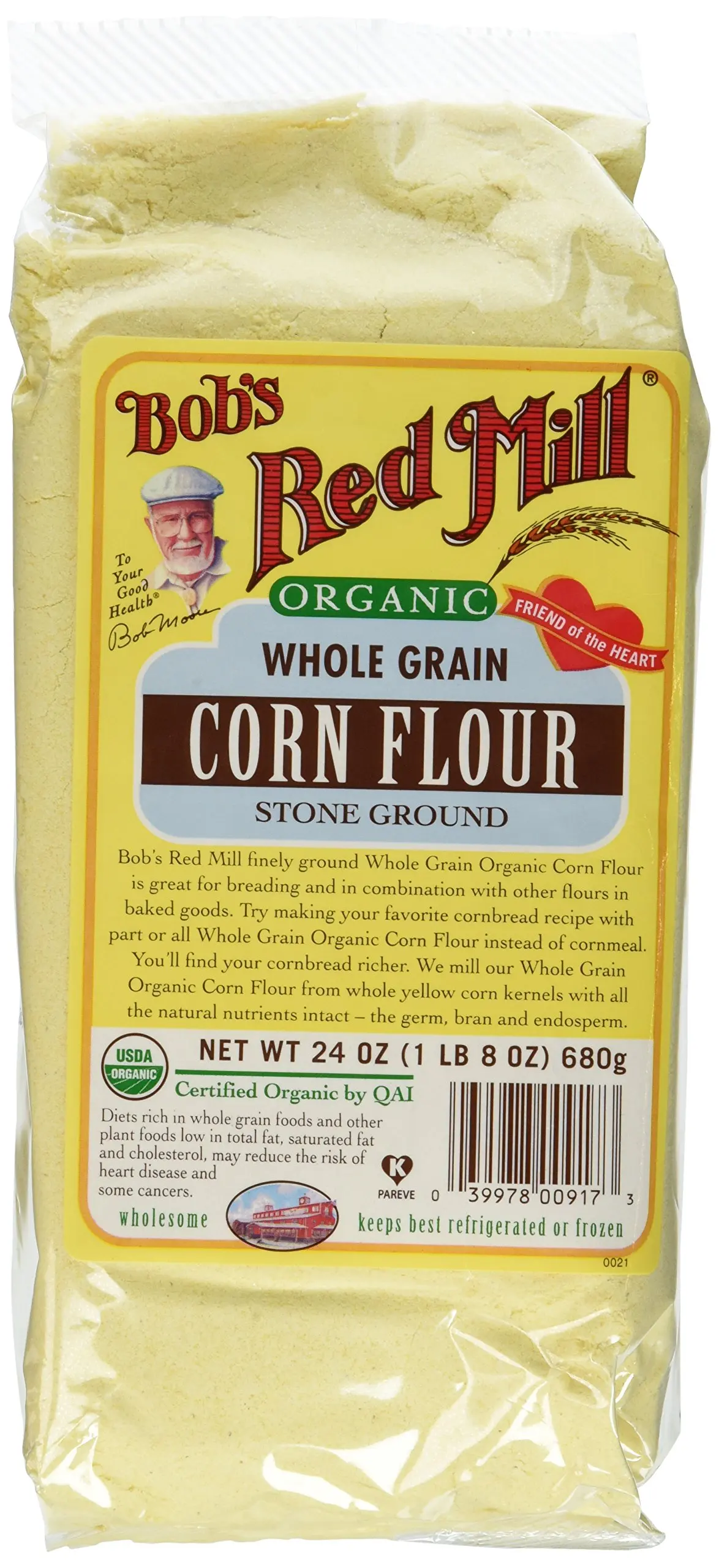 Bob's Red Mill Organic Corn Flour -- 24 oz