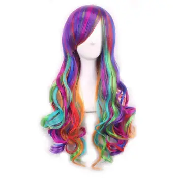 long curly cosplay wig