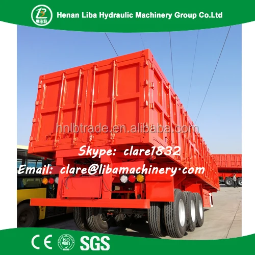 Coal Transport Used Dump Trailer 50 ton 60 ton 100 ton Direct Factory Tipper Trailer