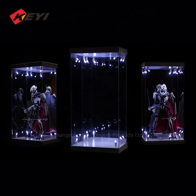 Hot Custom Led Lighted Acrylic Rectangle Case,1/6 Scale/12" Action