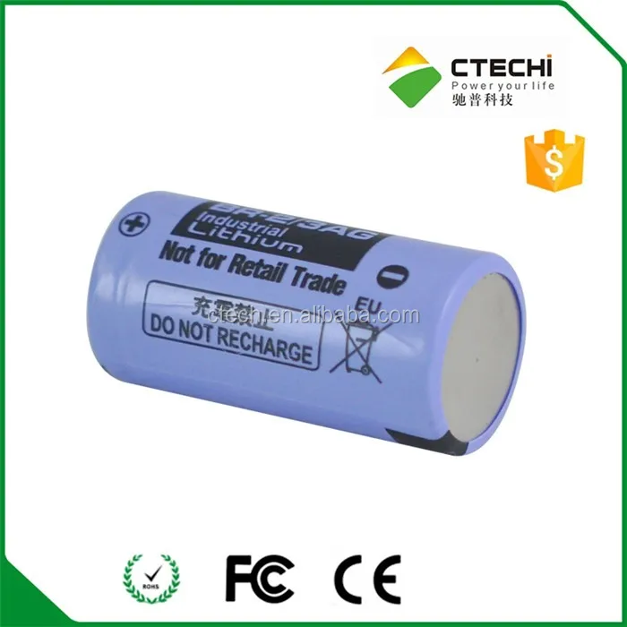 Non-Rechargeable, Japan Made,3V Lithium cell BR2/3AG 1450mah