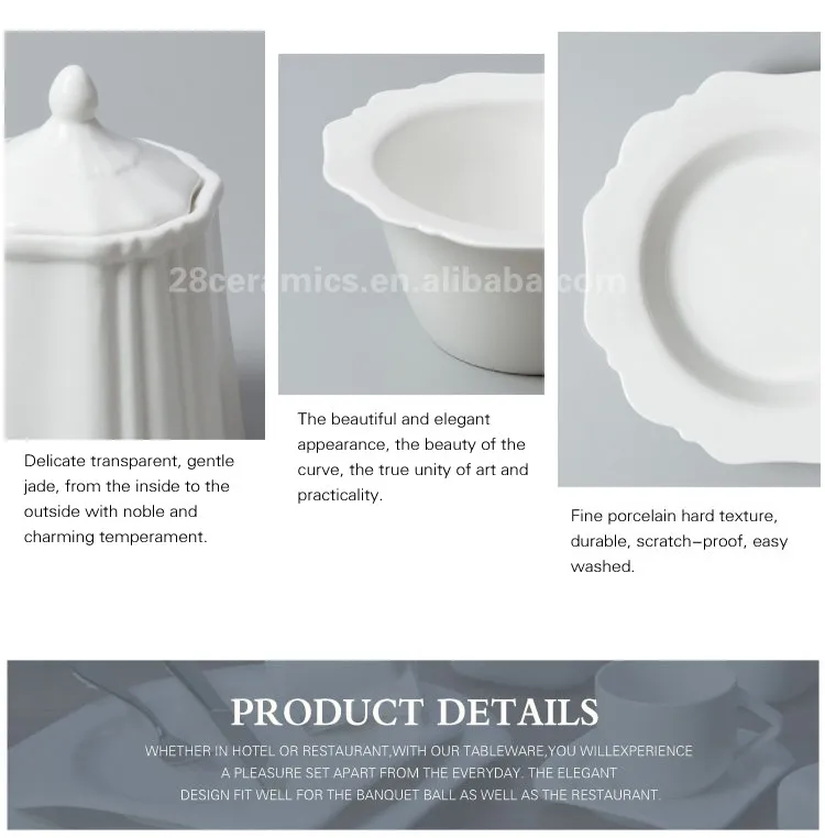 product-Two Eight-modern raised edge tableware ceramic plates dishes restaurant hotel restaurant tab-1