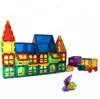 Magplayer 112 Piece Set Magnet Building Tiles Clear Magnetic 3D Building Blocks Construction Playboards Creativity Toys