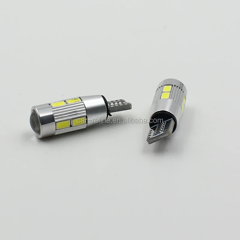 Ampoules LED T10 W5W CANBUS - 12V 6500K Blanc - 2Pièces Pour Voiture Intérieur/Plaque