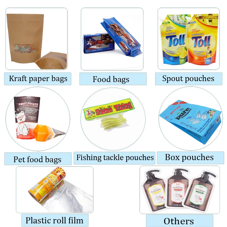 China Suppliers Custom Plastic Scrub Packaging Zipper Stand Up Pouch