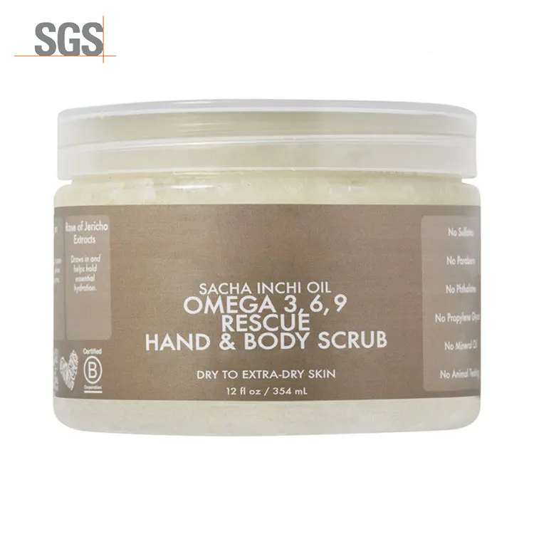 Hot Selling Korea Sacha Inchi Oil Coffee Whitening Body Scrub For Dry