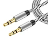 Tinderala 3.5mm Jack AUX Stereo Male to Male Auxiliary Music Player Kabel Gold Plug Car Aux Audio Cable Cord for Car Multimedia
