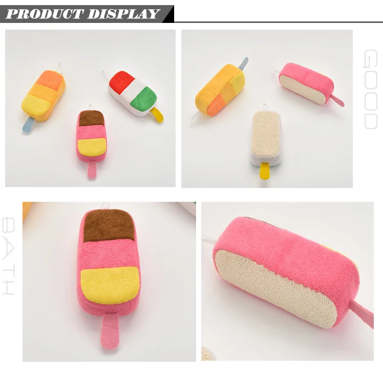 12x7x4cm Polyester Cotton Baby Foam Bath Sponges For Kids Buy Foam