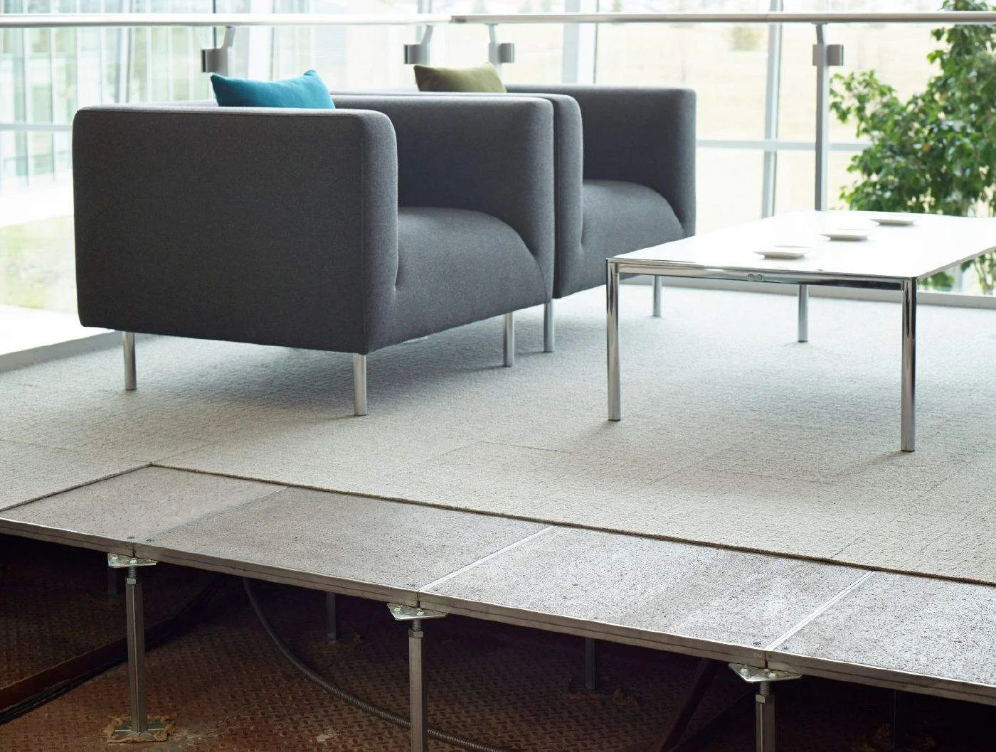 Calcium Sulphate Raised Floor Data Center Perforated Raised Floor Tiles,Cable Raised Floor