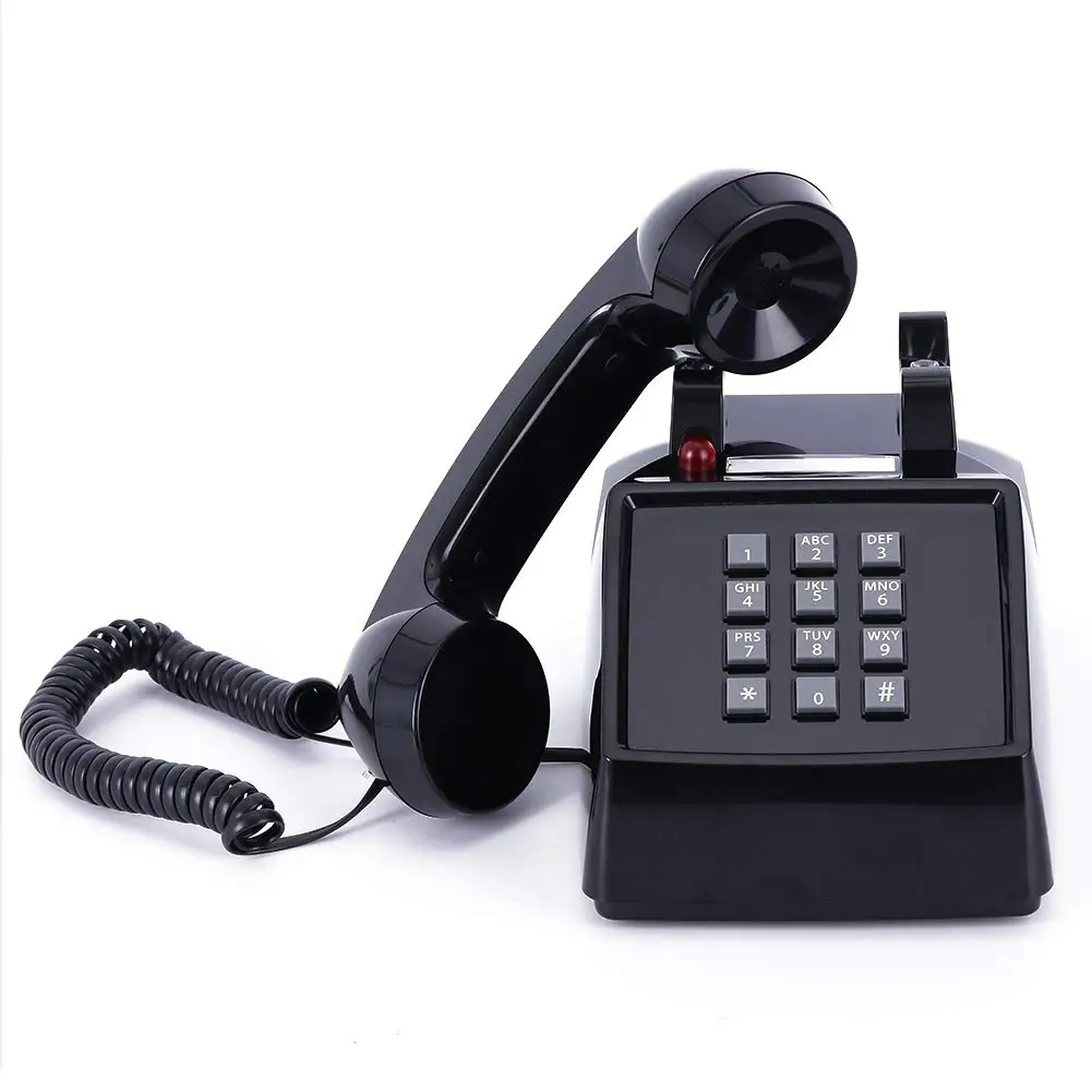 VINTAGE TELEPHONE WITH ORIGINAL MECHANICAL BELL BENROSS BRAND ADJUSTABLE RINGER 