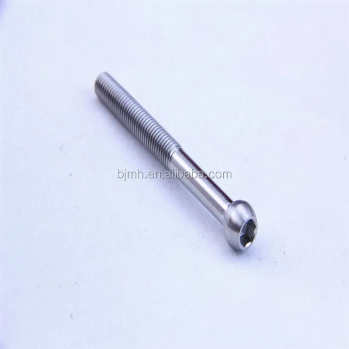 Customized Gr5 M18 Titanium Spherical Head Bolt For Sale Buy Titanium