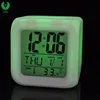 7 Colour LED Changing Rechargeable Digital Table Alarm Clock With Light Snooze Music Large Display